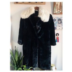 Faux fur coat